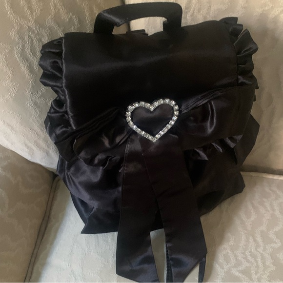 Sugar Thrillz Black Ruffles Backpack Shoulder Bag Purse NWT - Picture 11 of 13